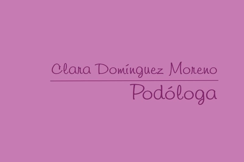 Podóloga Clara Domínguez